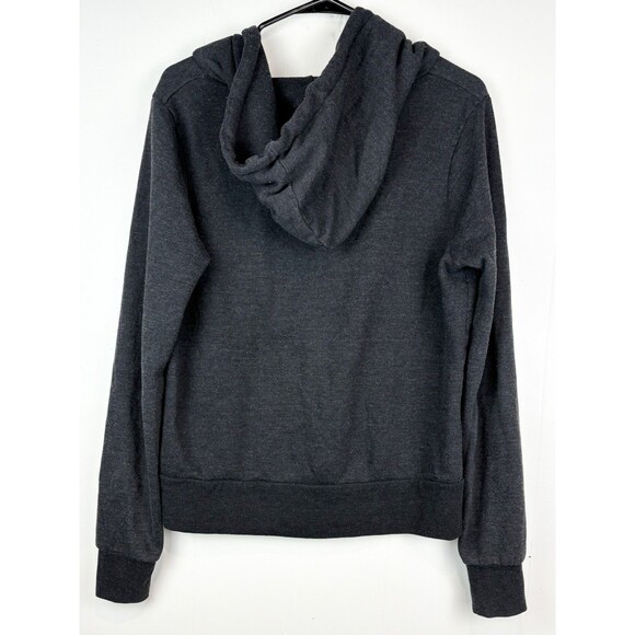 Aviator Nation Charcoal Hoodie with Pink and Blue Stripes - Picture 2 of 9